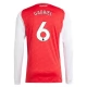 Arsenal Gabriel 6 Hjemmebanetrøje 2025-26 Langærmet Fodboldsæt