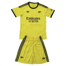 Arsenal Hjemmebanetrøje Målmand Børn Yellow 2025-26 Fodboldsæt