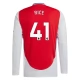 Arsenal Rice 41 Hjemmebanetrøje 2024-25 Langærmet Fodboldsæt