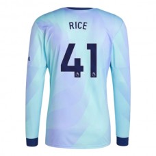 Arsenal Rice 41 Tredjetrøje 2024-25 Langærmet Fodboldsæt