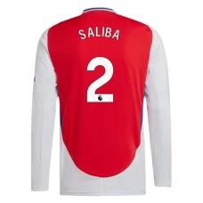 Arsenal Saliba 2 Hjemmebanetrøje 2024-25 Langærmet Fodboldsæt