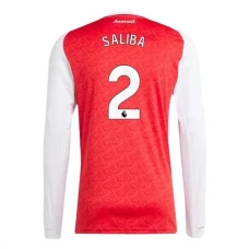 Arsenal Saliba 2 Hjemmebanetrøje 2025-26 Langærmet Fodboldsæt