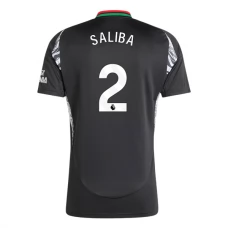 Arsenal Saliba 2 Udebanetrøje 2024-25 Fodboldsæt