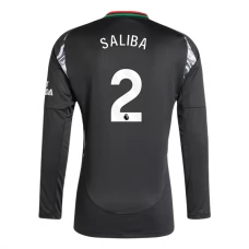 Arsenal Saliba 2 Udebanetrøje 2024-25 Langærmet Fodboldsæt