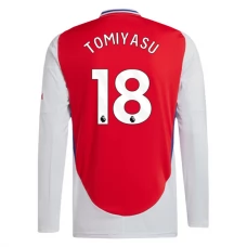 Arsenal Tomiyasu 18 Hjemmebanetrøje 2024-25 Langærmet Fodboldsæt