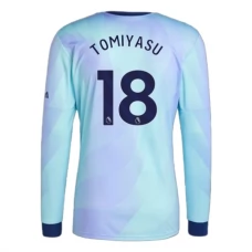 Arsenal Tomiyasu 18 Tredjetrøje 2024-25 Langærmet Fodboldsæt