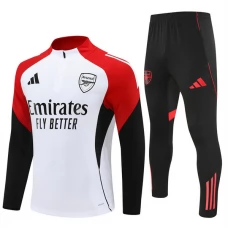 Arsenal Træningssæt 2025-26 - 1-4 Zip Hvid