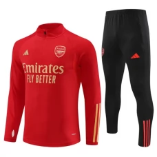 Arsenal Træningssæt Børn 2023-24 - 1-4 Zip Rød