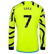 Arsenal Trøje 2023-24 Bukayo Saka 7 Langærmet Udebanetrøje