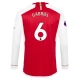 Arsenal Trøje 2023-24 Gabriel 6 Langærmet Hjemmebanetrøje