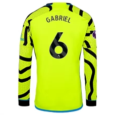 Arsenal Trøje 2023-24 Gabriel 6 Langærmet Udebanetrøje