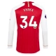 Arsenal Trøje 2023-24 Granit Xhaka 34 Langærmet Hjemmebanetrøje