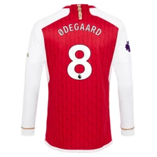 Arsenal Trøje 2023-24 Odegaard 8 Langærmet Hjemmebanetrøje
