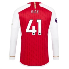 Arsenal Trøje 2023-24 Rice 41 Langærmet Hjemmebanetrøje