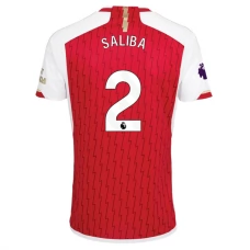Arsenal Trøje 2023-24 Saliba 2 Hjemmebanetrøje