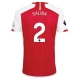 Arsenal Trøje 2023-24 Saliba 2 Hjemmebanetrøje