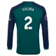 Arsenal Trøje 2023-24 Saliba 2 Langærmet Tredjetrøje