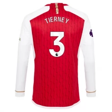 Arsenal Trøje 2023-24 Tierney 3 Langærmet Hjemmebanetrøje