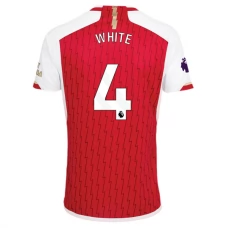 Arsenal Trøje 2023-24 White 4 Hjemmebanetrøje