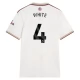 Arsenal White 4 Tredjetrøje 2025-26 Fodboldsæt