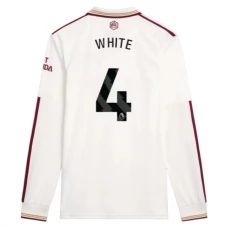 Arsenal White 4 Tredjetrøje 2025-26 Langærmet Fodboldsæt