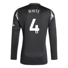 Arsenal White 4 Udebanetrøje 2024-25 Langærmet Fodboldsæt