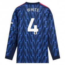 Arsenal White 4 Udebanetrøje 2025-26 Langærmet Fodboldsæt