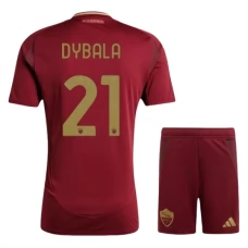 AS Roma Børn Dybala 21 Hjemmebanetrøje 2024-25 Fodboldsæt