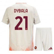 AS Roma Børn Dybala 21 Udebanetrøje 2024-25 Fodboldsæt
