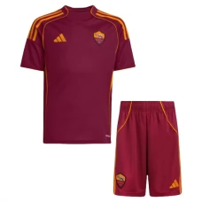 AS Roma Børn Hjemmebanetrøje 2025-26 Fodboldsæt