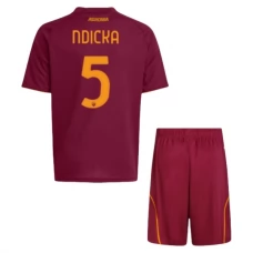 AS Roma Børn Ndicka 5 Hjemmebanetrøje 2025-26 Fodboldsæt