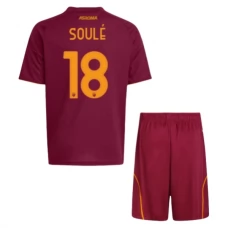 AS Roma Børn Soule 18 Hjemmebanetrøje 2025-26 Fodboldsæt