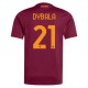AS Roma Dybala 21 Hjemmebanetrøje 2025-26 Fodboldsæt