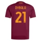 AS Roma Dybala 21 Hjemmebanetrøje 2025-26 Fodboldsæt