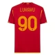 AS Roma Lukaku 90 Hjemmebanetrøje 2023-24 Fodboldsæt
