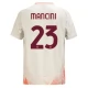 AS Roma Mancini 23 Udebanetrøje 2024-25 Fodboldsæt