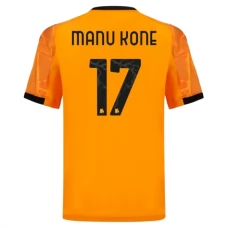 AS Roma Manu Kone 17 Udebanetrøje 2025-26 Fodboldsæt