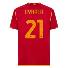 AS Roma Trøje 2023-24 Paulo Dybala 21 Hjemmebanetrøje