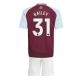 Aston Villa Børn Bailey 31 Hjemmebanetrøje 2024-25 Fodboldsæt