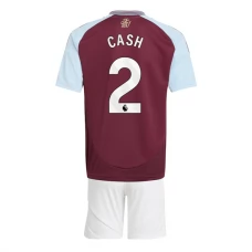 Aston Villa Børn Cash 2 Hjemmebanetrøje 2024-25 Fodboldsæt