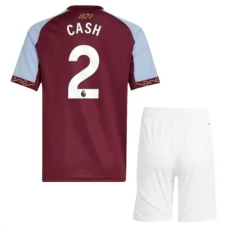Aston Villa Børn Cash 2 Hjemmebanetrøje 2025-26 Fodboldsæt