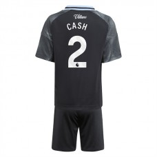 Aston Villa Børn Cash 2 Udebanetrøje 2025-26 Fodboldsæt