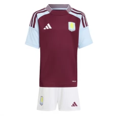 Aston Villa Børn Hjemmebanetrøje 2024-25 Fodboldsæt