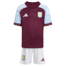 Aston Villa Børn Hjemmebanetrøje 2025-26 Fodboldsæt
