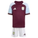Aston Villa Børn Hjemmebanetrøje 2025-26 Fodboldsæt