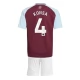 Aston Villa Børn Konsa 4 Hjemmebanetrøje 2024-25 Fodboldsæt