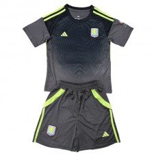 Aston Villa Børn Målmand Hjemmebanetrøje 2025-26 Fodboldsæt