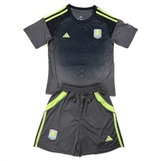Aston Villa Børn Målmand Hjemmebanetrøje 2025-26 Fodboldsæt