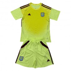 Aston Villa Børn Målmand Udebanetrøje 2025-26 Fodboldsæt