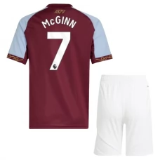 Aston Villa Børn McGinn 7 Hjemmebanetrøje 2025-26 Fodboldsæt